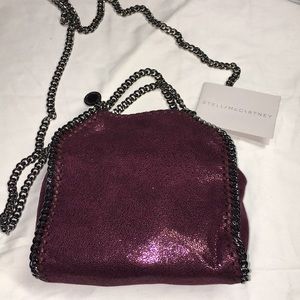 STELLA McCARTNEY Tiny Falabella Metallic Crossbody